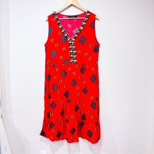 GRACILA Red summer dress
